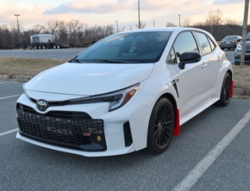Picture of Rally Armor 23-26 Toyota GR Corolla Red UR Mud Flap w-Black Logo