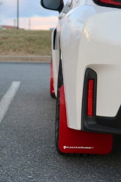Picture of Rally Armor 23-26 Toyota GR Corolla Red UR Mud Flap w-White Logo