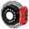 Picture of Wilwood Chevy Monte Carlo Forged 4 Piston DynaPro Red Caliper HP32 VV D&S Rotor - 11-00x0-81