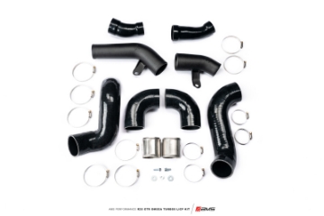Picture of AMS Performance 2009+ Nissan R35 GTR Omega Turbo Kit 3in Lower Intercooler Pipes Omega 9 & 14