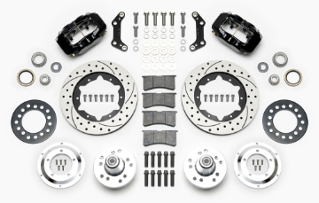 Picture of Wilwood Forged Dynalite Pro Series Front Brake Kit Black Caliper 11-00in SRP Drilled & Slotted Rotor