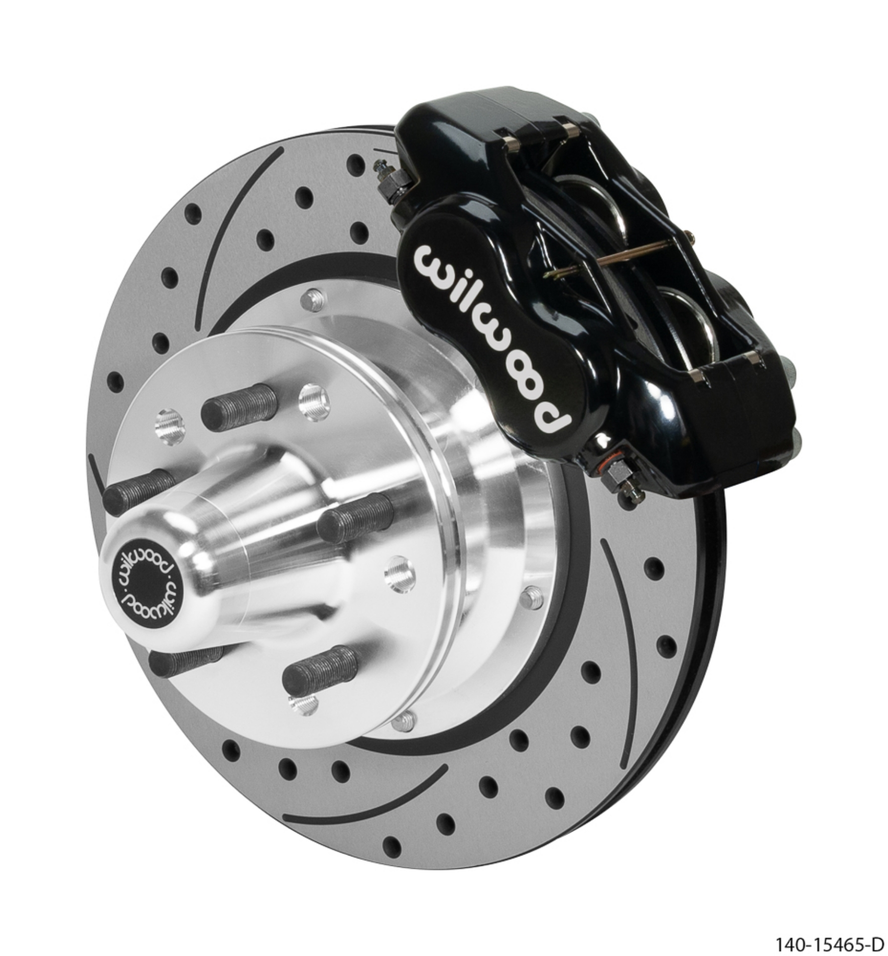 Picture of Wilwood Forged Dynalite Pro Series Front Brake Kit Black Caliper 11-00in SRP Drilled & Slotted Rotor