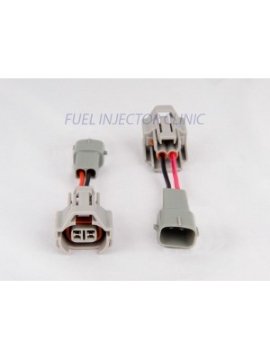 Picture of Set of 4 Denso (female) to Toyota (male) injector plug adaptors