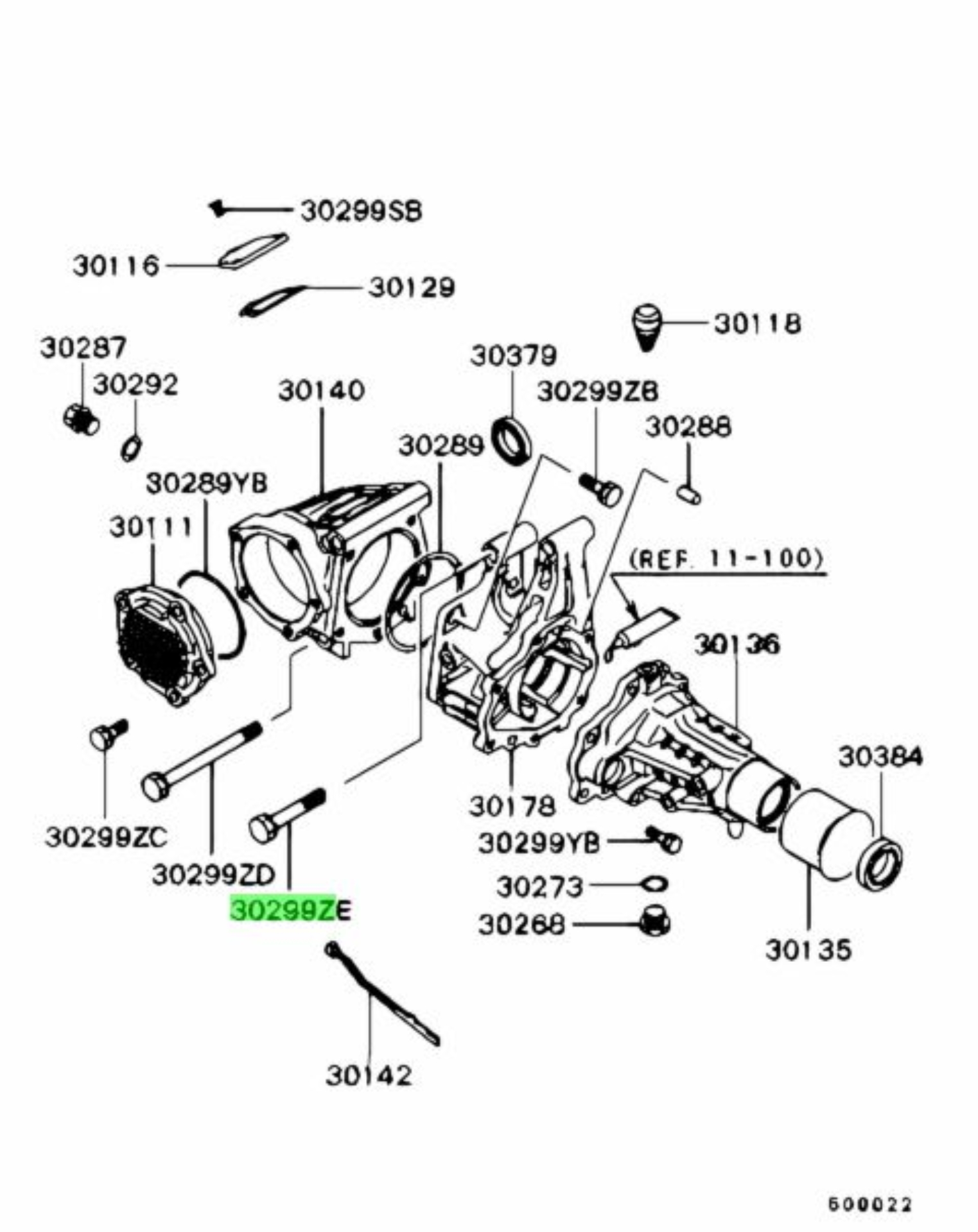Picture of 5/6 Speed 3000GT VR4 / Stealth R/T Turbo Transfer Case Mounting Bolts