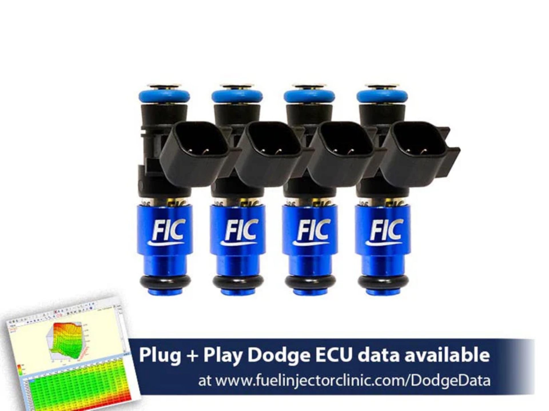 Picture of 1200cc-D FIC Dodge SRT-4 Fuel Injector Clinic Injector Set (High-Z)