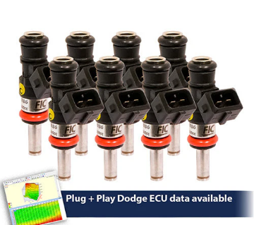 Picture of 1200cc (130 lbs/hr at OE 58 PSI fuel pressure) FIC Fuel Injector Clinic Injector Set for Dodge Hemi Gen 1-4 Whipple Supercharger(High-Z)