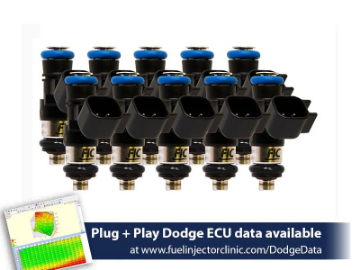 Picture of 0660cc FIC Fuel Injector Clinic Injector Set for Dodge Viper ZB1 ('03-'06)