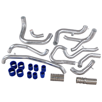 Picture of Front Mount Intercooler Pipe Tube Kit + Aluminum Air Pipe For 3000GT VR-4 VR4 Stealth