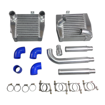 Picture of Side Mount Intercooler + Piping Pipe Tube Kit For Mitsubishi 3000GT VR4 Dodge Stealth TD04 TT