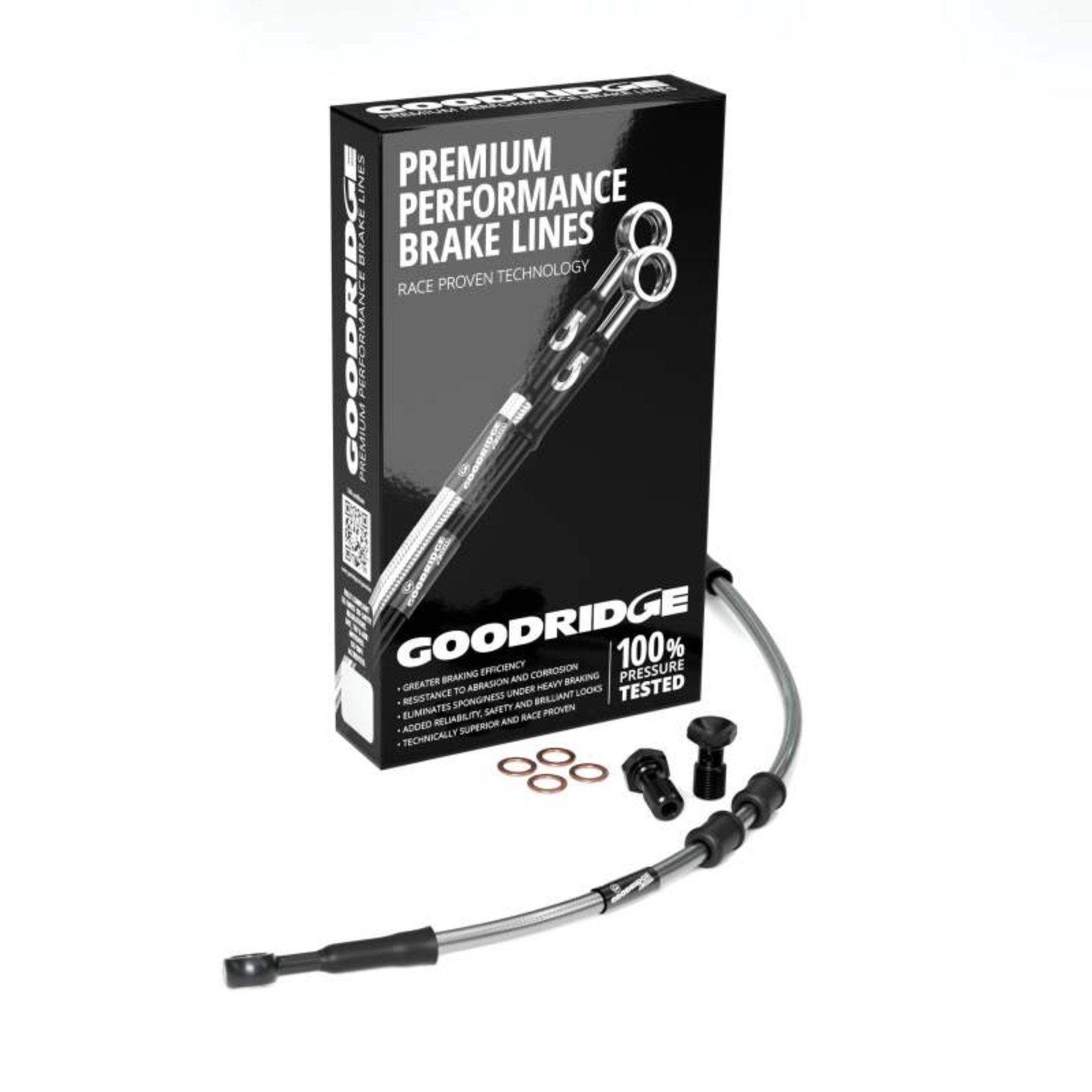 Picture of Goodridge 17-20 HD FLH Multi Model +4in Clutch Line Kit - Clear