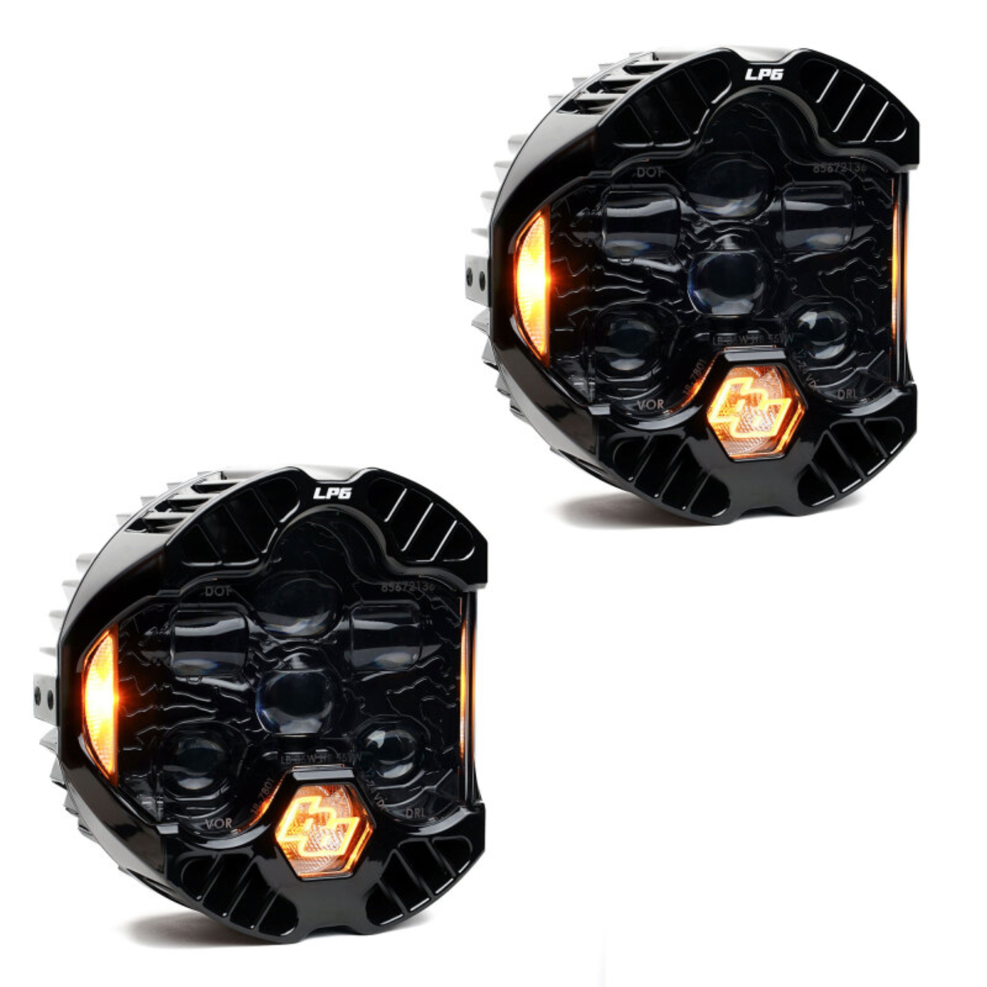 Picture of Baja Designs DOT LP6 LED Auxiliary Light Pod (Amber DRL) - Pair