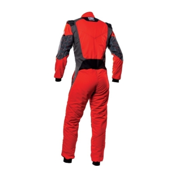 Picture of OMP Tecnica Hybrid Overall Fia 8856-2018 Red / Black Sz 48