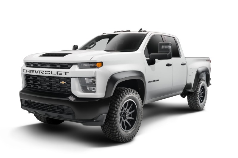 Picture of Husky Liners 20-25 Chevrolet Silverado 2500 HD Extend-A-Fender Flares 4pc - Blk