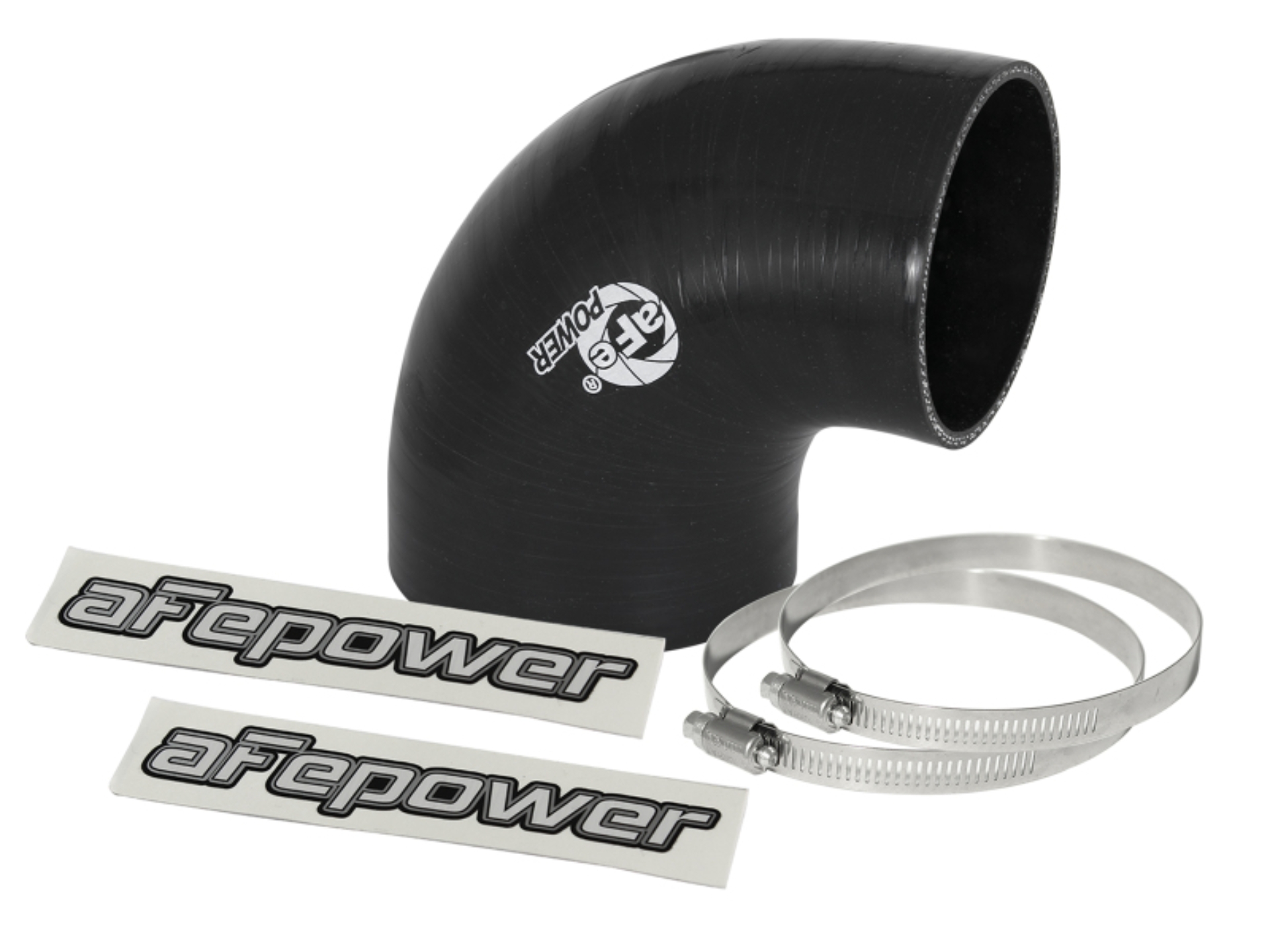 Picture of aFe Magnum FORCE Intake Coupling Kit (3-1/2 IN to 3 IN ID x 90 Deg.) Elbow Reducing Coupler - Black