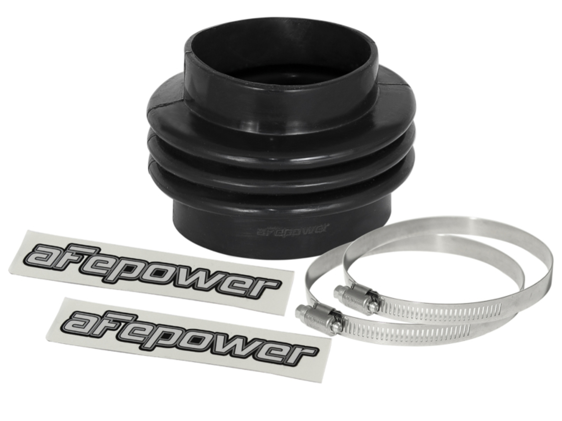 Picture of aFe Magnum FORCE Intake Coupling Kit (3-1/2 IN ID to 4 IN ID x3-1/2 IN L) Straight Bellow- Black