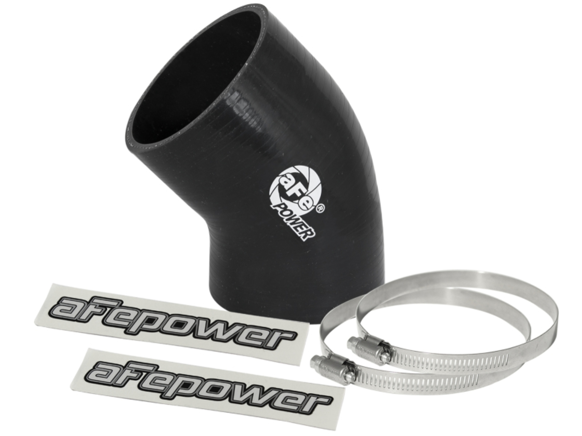 Picture of aFe Magnum FORCE Intake Coupling Kit (3 IN ID to 3-1/4 IN ID x 45 Deg.) Elbow Coupler - Black