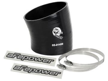 Picture of aFe Magnum FORCE Intake Coupling Kit (3-1/2IN ID to 3-1/4 IN ID x 15 Deg.) Elbow Coupler - Black