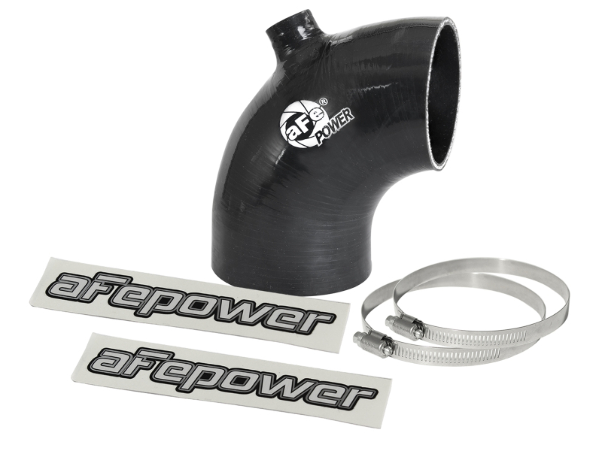 Picture of aFe Magnum FORCE Intake Coupling Kit (3-1/8IN ID to 2-3/4IN ID x 90 Deg) Elbow Coupler w/ Port Black