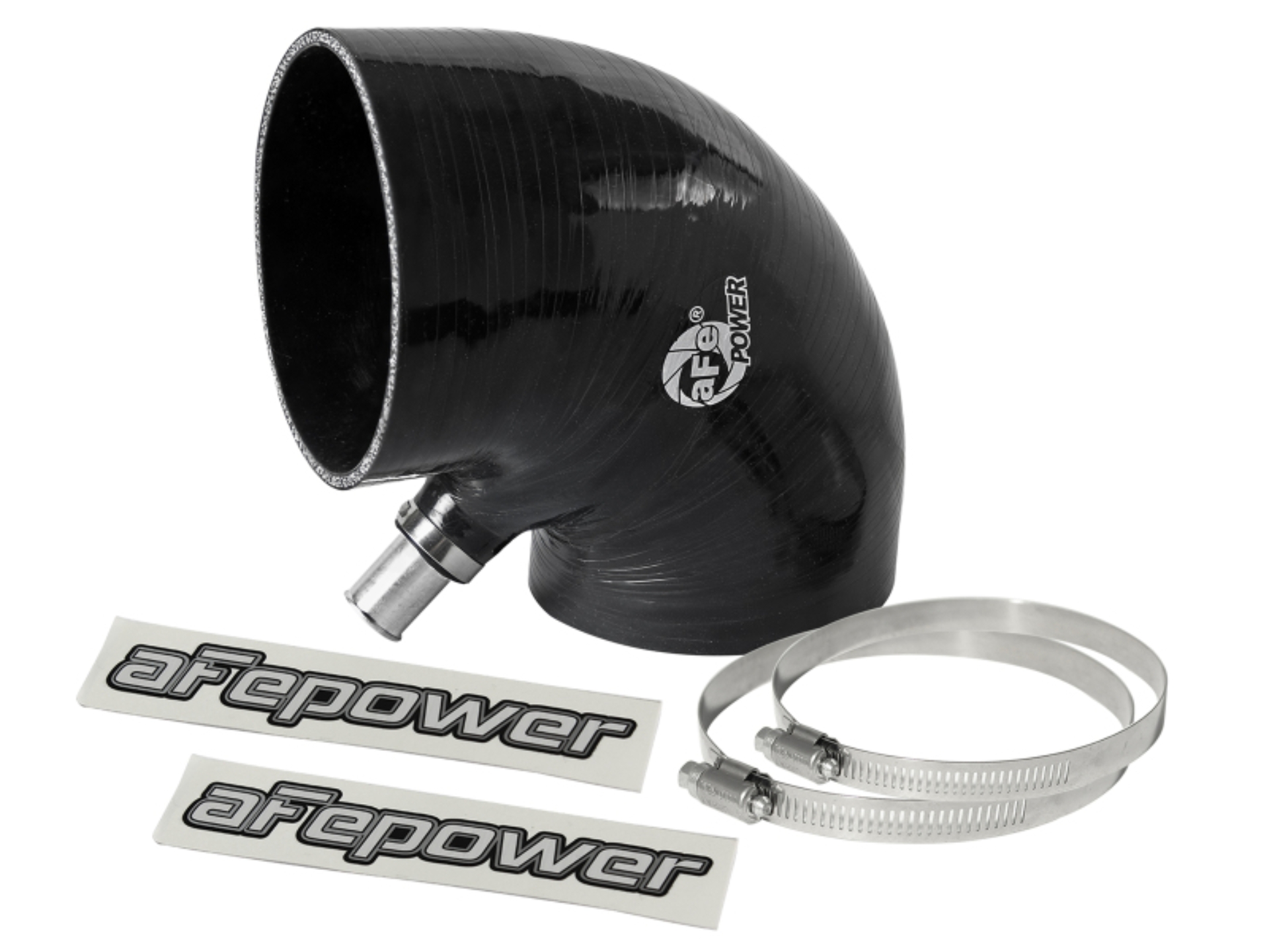 Picture of aFe Magnum FORCE Intake Coupling Kit (4 IN ID to 4-1/4 IN ID x 90 Deg.) Elbow Coupler - Black