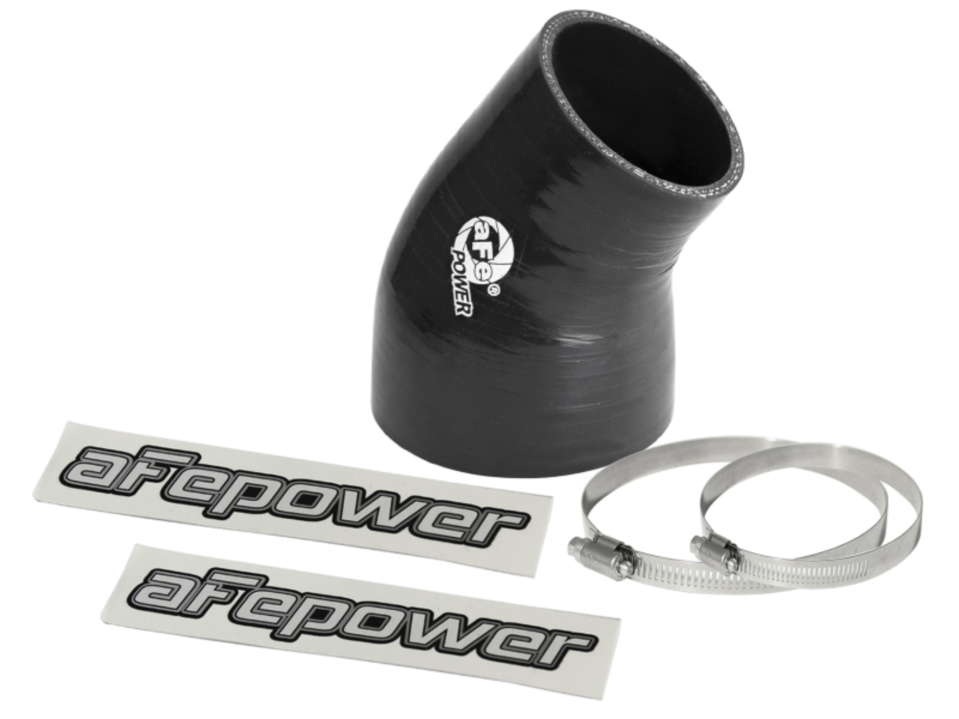 Picture of aFe Magnum FORCE Intake Coupling Kit (3 IN ID to 2-1/4 IN ID x 35 Deg.) Elbow Coupler - Black