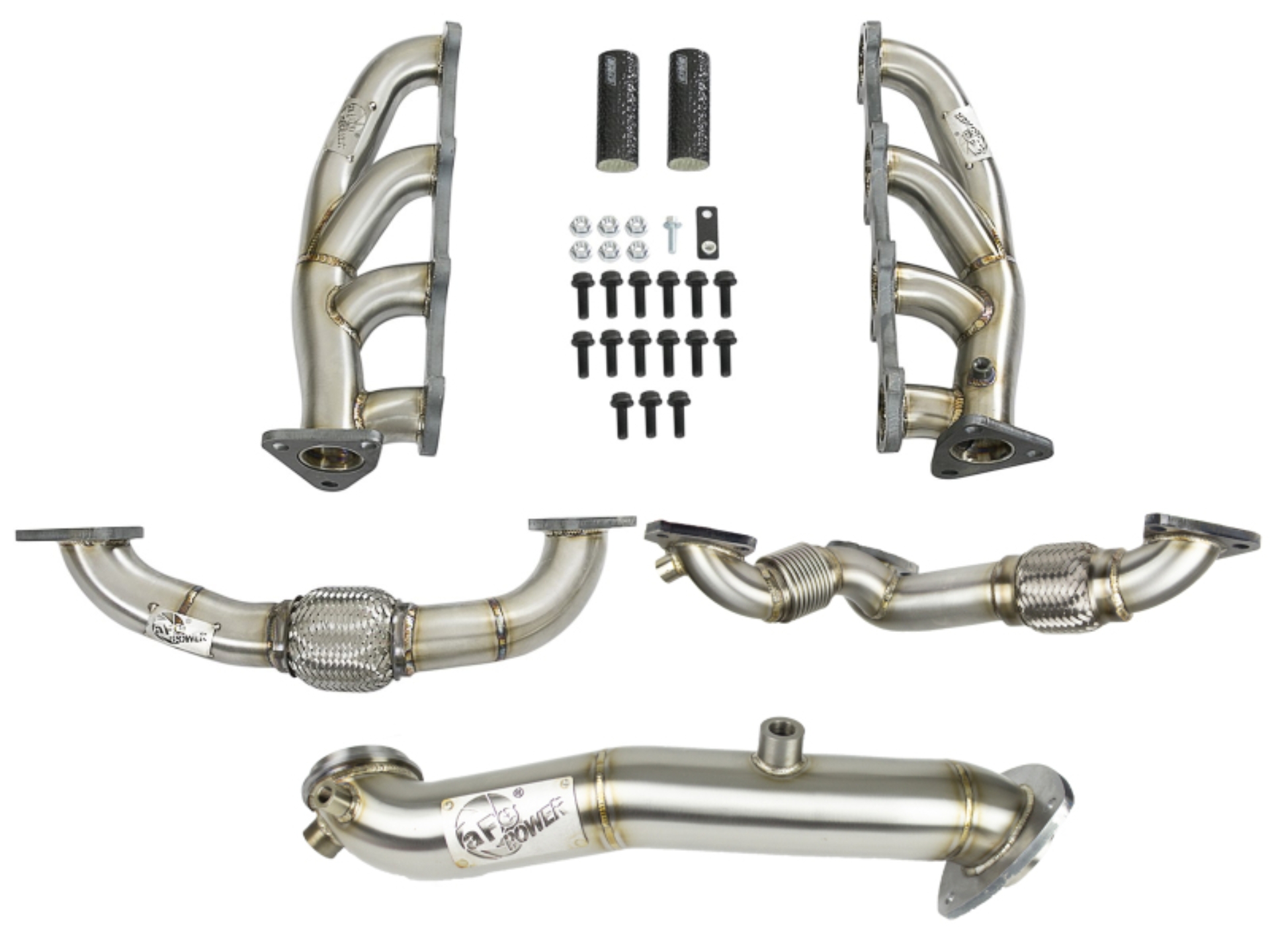 Picture of aFe Twisted Steel Header & Connection Pipe Combo GM Diesel Trucks 15-16 V8-6.6L (td) LML