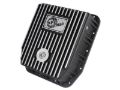 Picture of aFe POWER Transmission Pan Ford Trucks 80-92 (AOD Transmission)- Black w/ Machined Fins