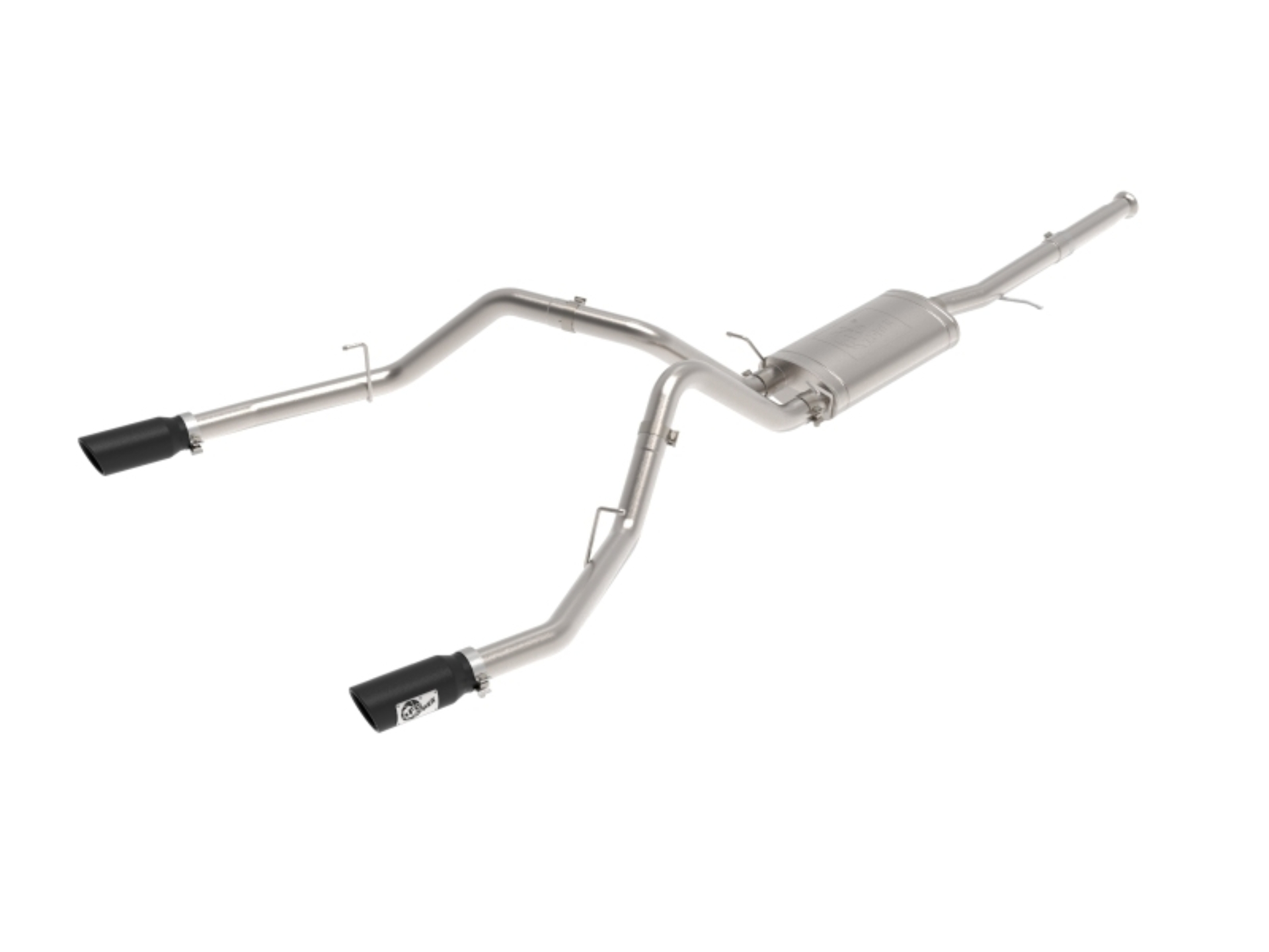 Picture of aFe Apollo GT Series Cat-Back Exhaust GM Trucks 09-18 V6-4.3L/V8-4.8/5.3L-Dual Rear Exit Black Tips