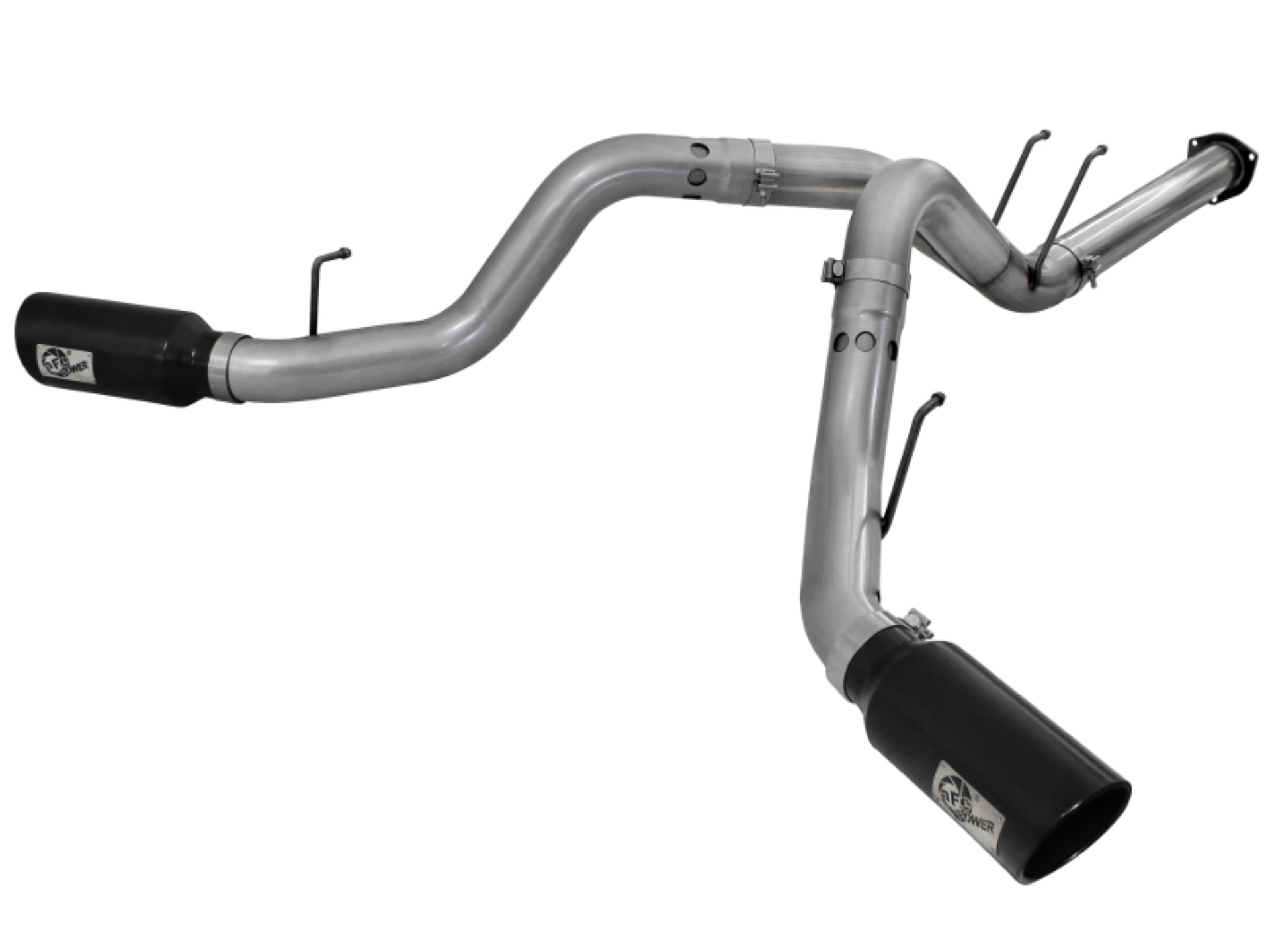 Picture of aFe Large Bore-HD DPF-Back Exhaust System Ford Diesel Trucks 11-14 V8-6.7L (td)