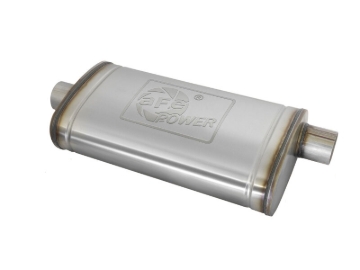Picture of aFe MACH Force-Xp Muffler 3 IN ID Center/Offset x 11 IN W x 5 IN H x 22 IN L - Oval Body