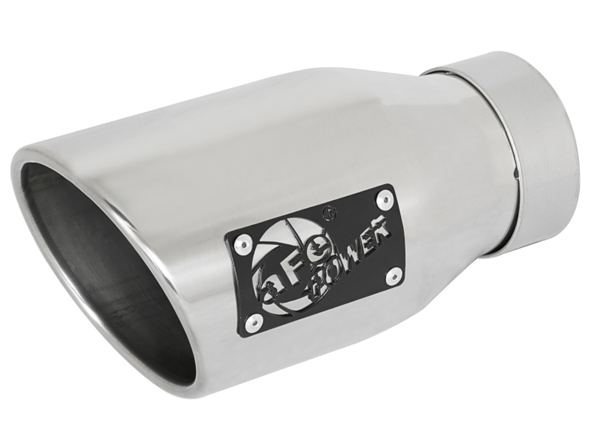 Picture of aFe MACH Force-Xp Universal Exhaust Tip 3 IN Inlet x 4-1/2 IN Outlet x 9 IN L- Polished Tip