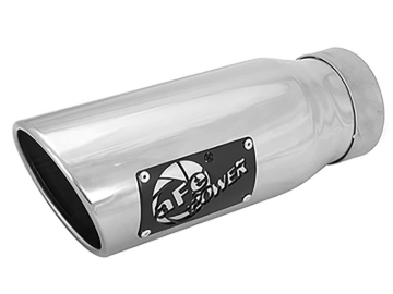 Picture of aFe MACH Force-Xp Universal Exhaust Tip 3-1/2Inlet x 4-1/2IN Outlet x 12IN L Polished Left Side Exit