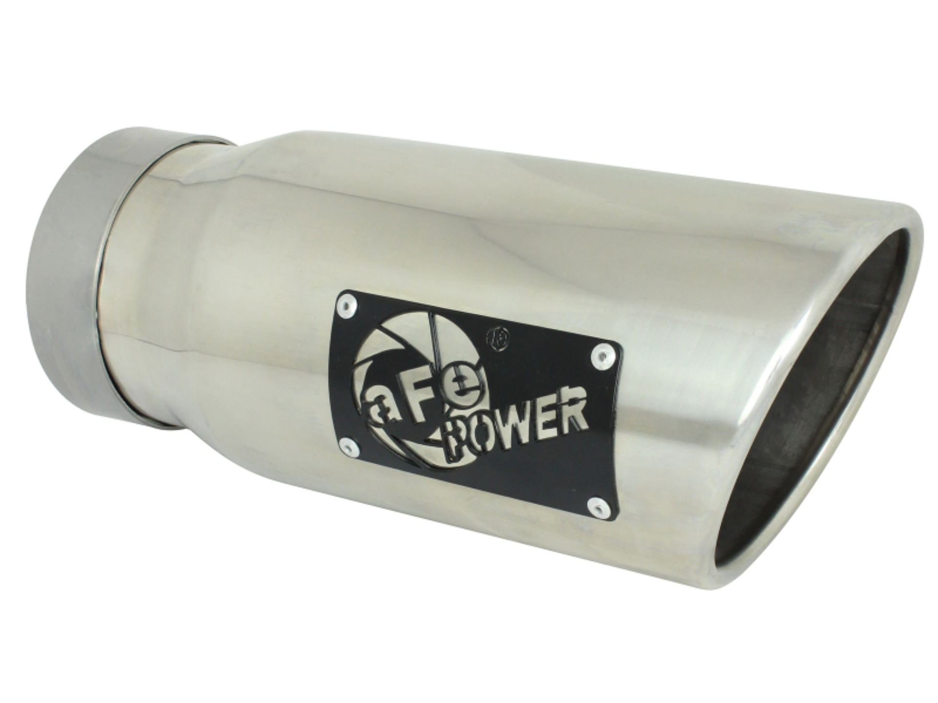 Picture of aFe MACH Force-Xp Universal Exhaust Tip 4 IN Inlet x 5 IN Outlet x 12 IN L- Polished Tip
