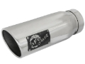 Picture of aFe MACH Force-Xp 304 SS Clamp-on Exhaust Tip Polished Left Side 4 IN Inlet x 5 IN Outlet x 12 IN L