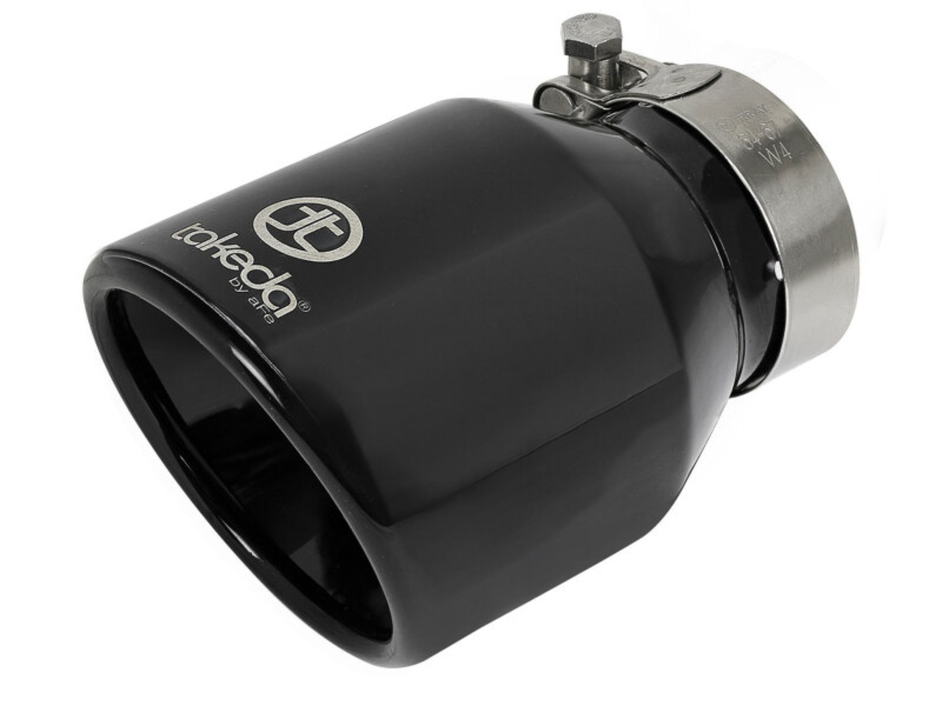 Picture of aFe Takeda Universal Exhaust Tip 2-1/2 IN Inlet x 4 IN Outlet x 6 IN L- Black