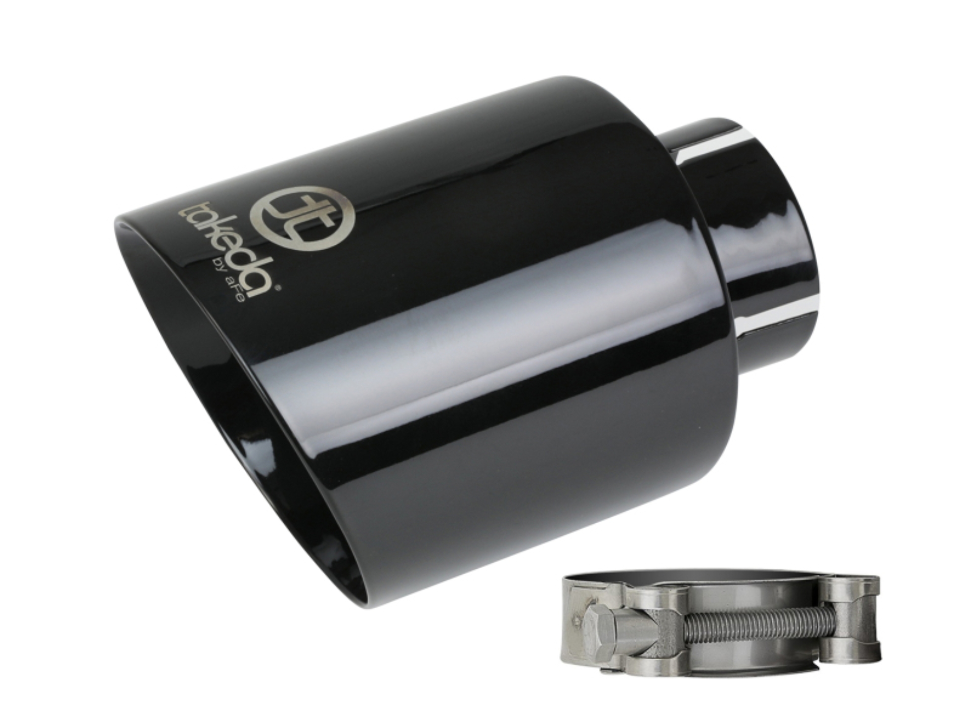 Picture of aFe Takeda Universal Exhaust Tip 2-1/2 IN Inlet x 4-1/2 IN Outlet x 7 IN L- Black