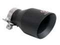 Picture of aFe Takeda Universal Exhaust Tip 3 IN Inlet x 5 IN Outlet x 9 IN L- Black