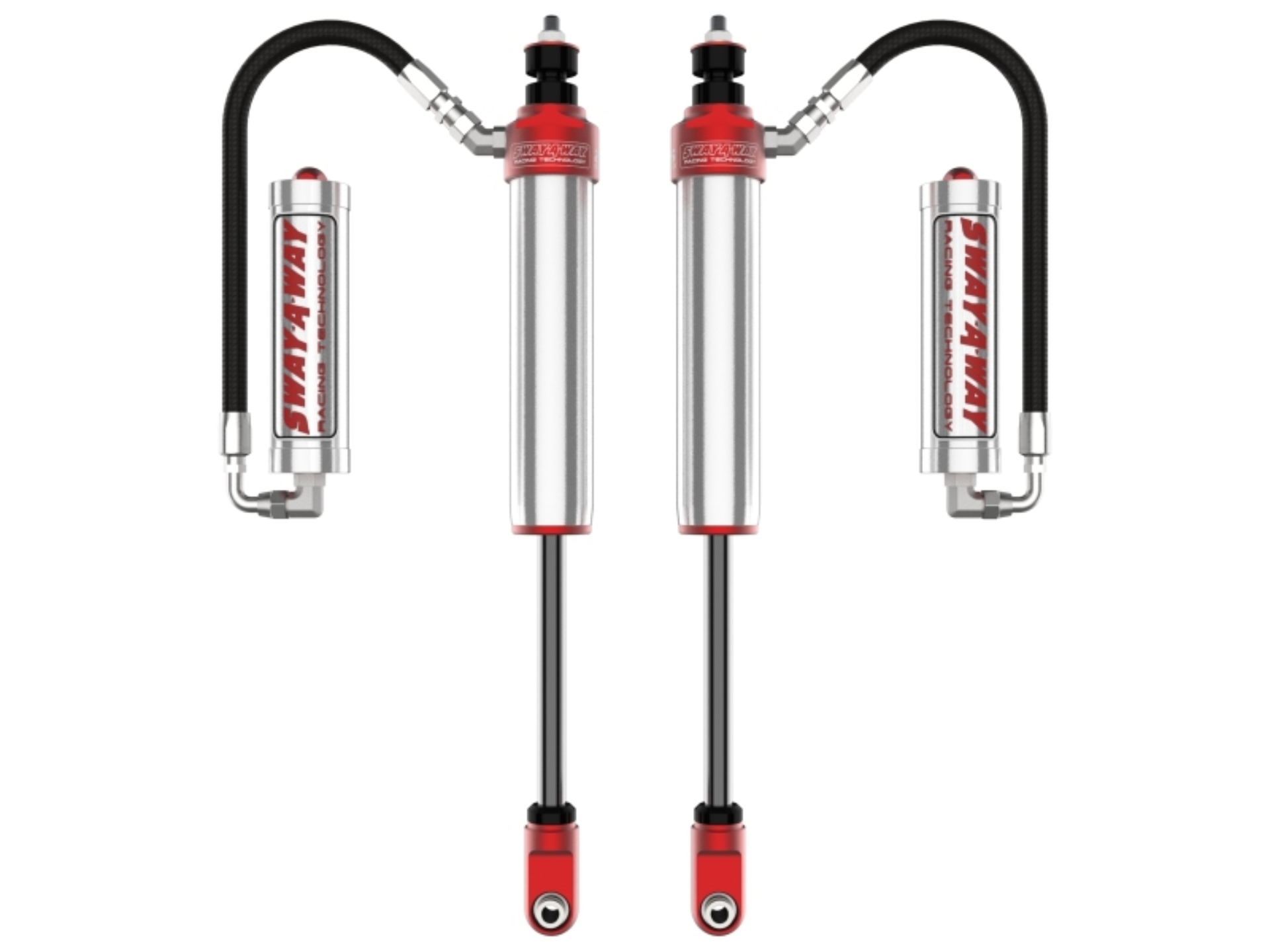 Picture of aFe Sway-A-Way 2.5 Front Shock Kit w/ Remote Reservoirs for 4-6 IN Lifts Ford F-250/F-350 17-24 4WD