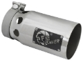 Picture of aFe Rebel XD Series Universal Exhaust Tip 4 IN Inlet x 5 IN Outlet x 10 IN L- Polished Tip