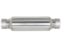 Picture of aFe MACH Force-Xp Resonator 2-1/2 IN Inlet/Outlet x 4 IN Dia. x 12 IN Body x 15 IN Overall Length