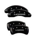 Picture of MGP 4 Caliper Covers Engraved Front & Rear MOPAR Black finish silver ch