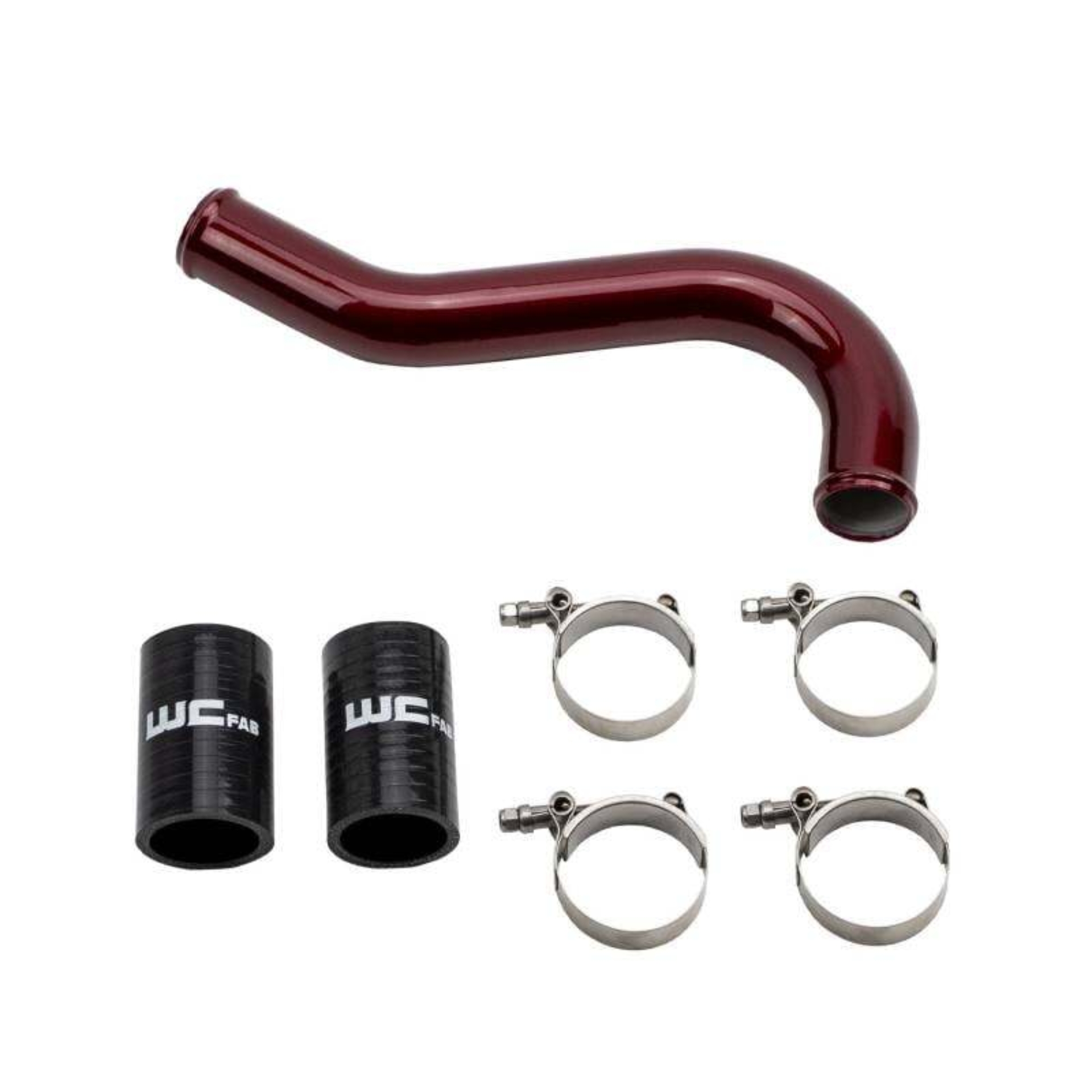 Picture of Wehrli 06-10 Chevrolet 6.6L LBZ/LMM Duramax Upper Coolant Pipe - Flat Black
