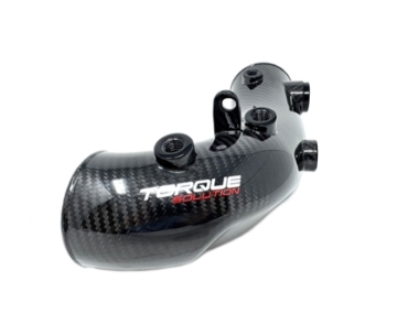 Picture of Torque Solution 02-07 Subaru WRX/04-21 STI HD Hard Turbo Inlet - Carbon Fiber - OEM / 2.4in Inlet