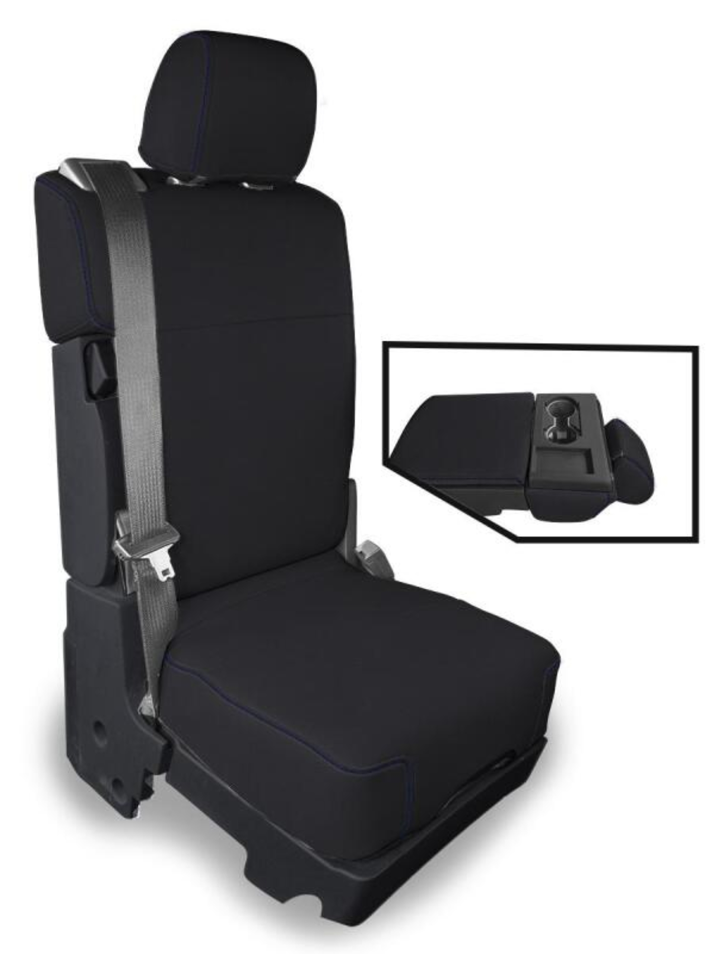 Picture of PRP 2015+ Ford F150 / 2017+ Super Duty Center Jump Seat Cover w/ Std. Console - Blue