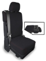 Picture of PRP 2015+ Ford F150 / 2017+ Super Duty Center Jump Seat Cover w/ Upper Console - Red