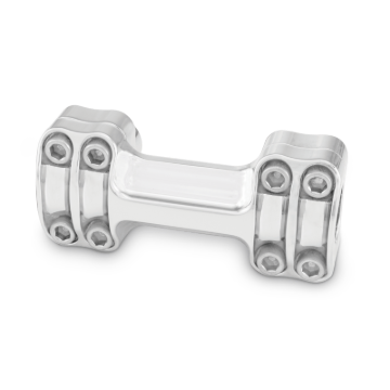 Picture of Burly Brand Reaper Riser Clamp 1-1/2in Tall for 1in Bar, One Piece - Chrome