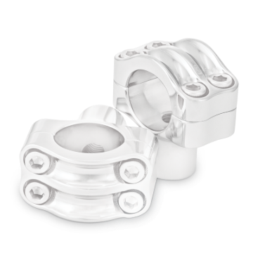 Picture of Burly Brand Reaper Riser Clamp 1-1/2in Tall for 1-1/4in Bar, Set - Chrome