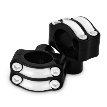 Picture of Burly Brand Reaper Riser Clamp 1-1/2in Tall for 1-1/4in Bar, Set - Black Machined