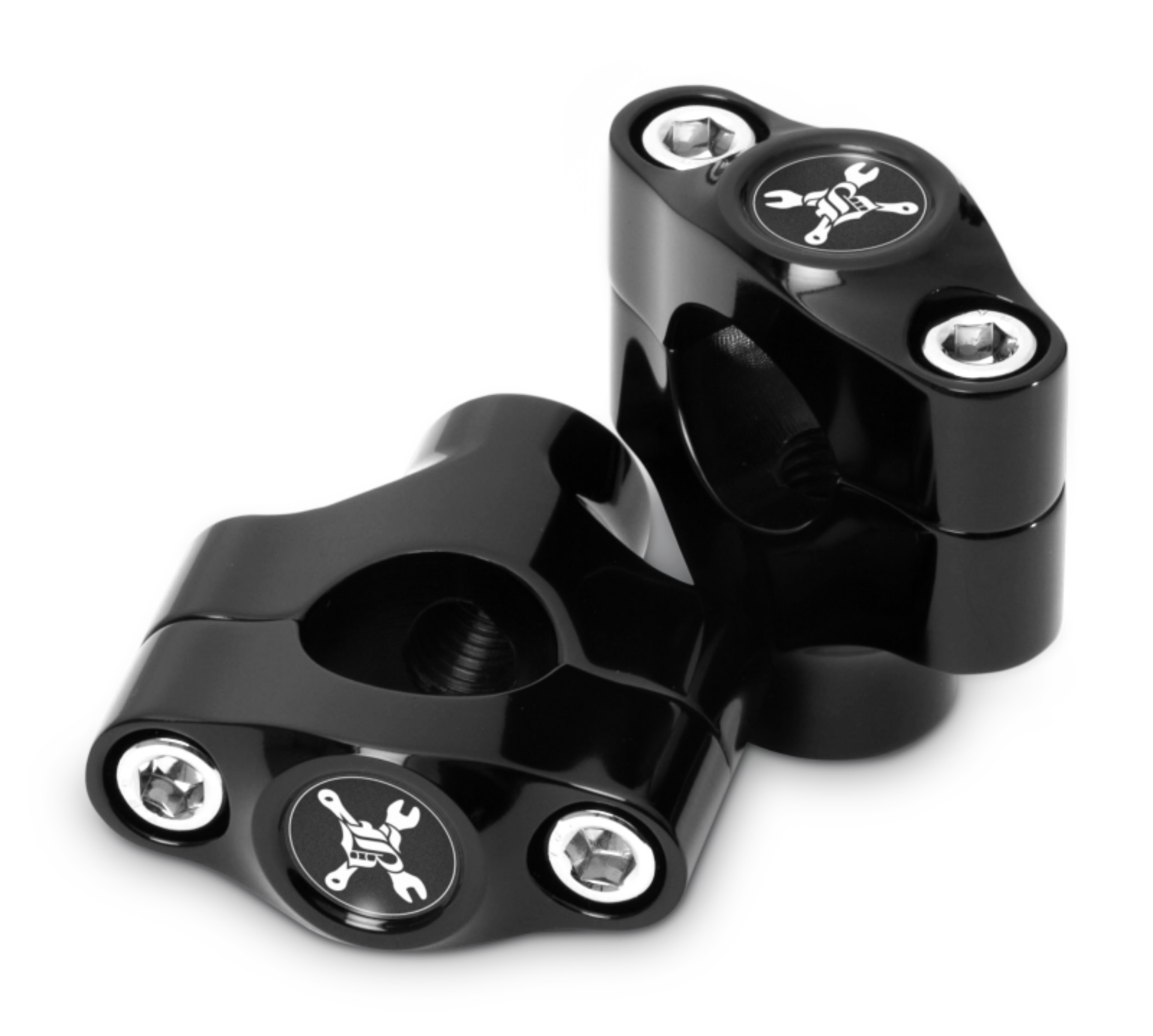Picture of Burly Brand Hawk Riser Clamp for 1in Bar, Set - Black