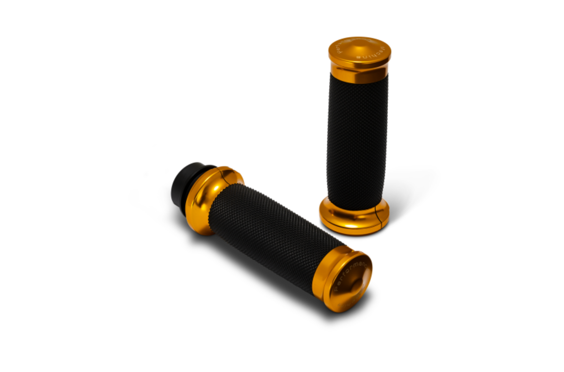 Picture of Performance Machine 08-23 Touring, 16-24 Softail TBW Contour Handle Grip Set - Gold