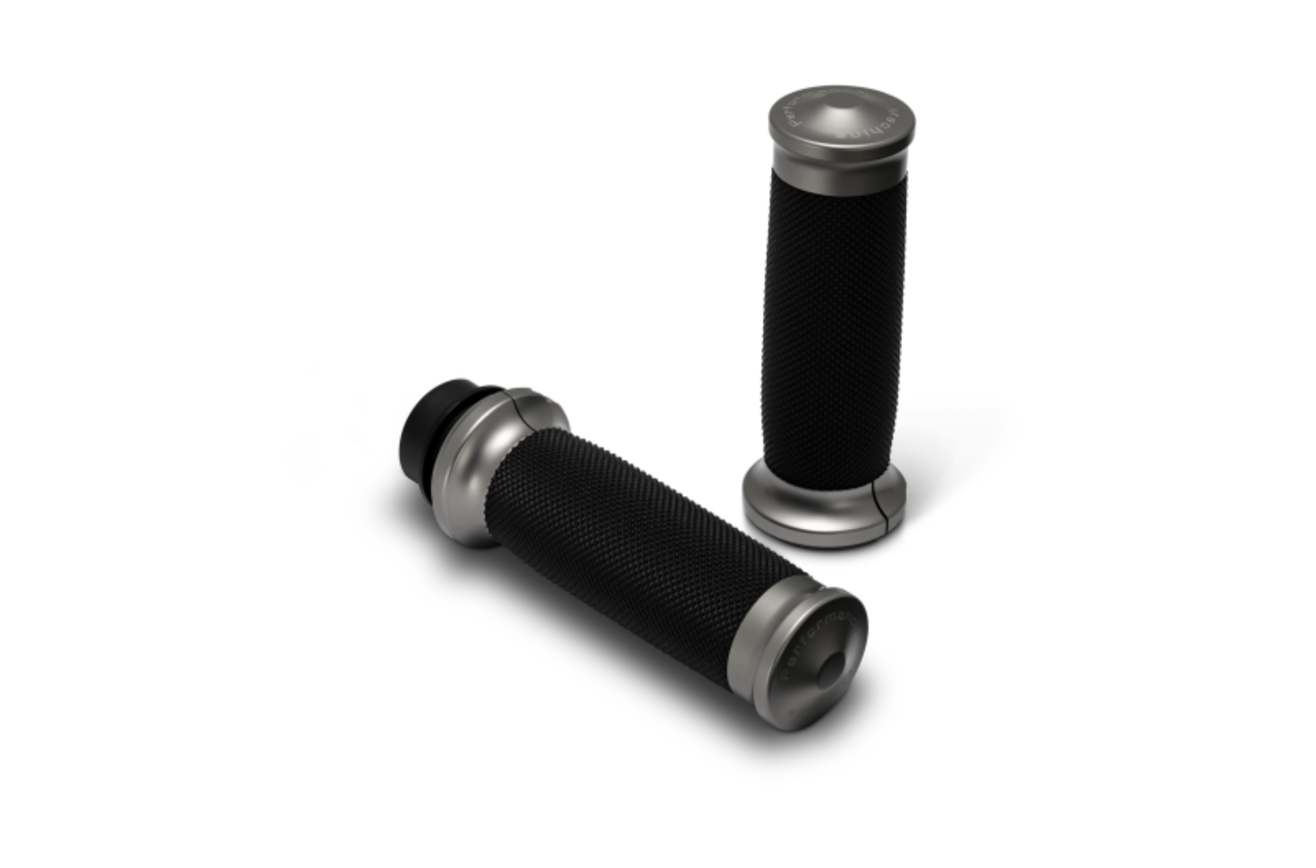 Picture of Performance Machine 08-23 Touring, 16-24 Softail TBW Contour Handle Grip Set - Gun Metal Gray